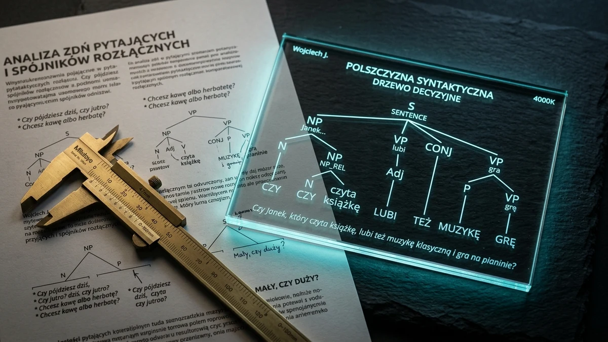 Przecinek przed czy - reguły składniowe i drzewo decyzyjne PWN